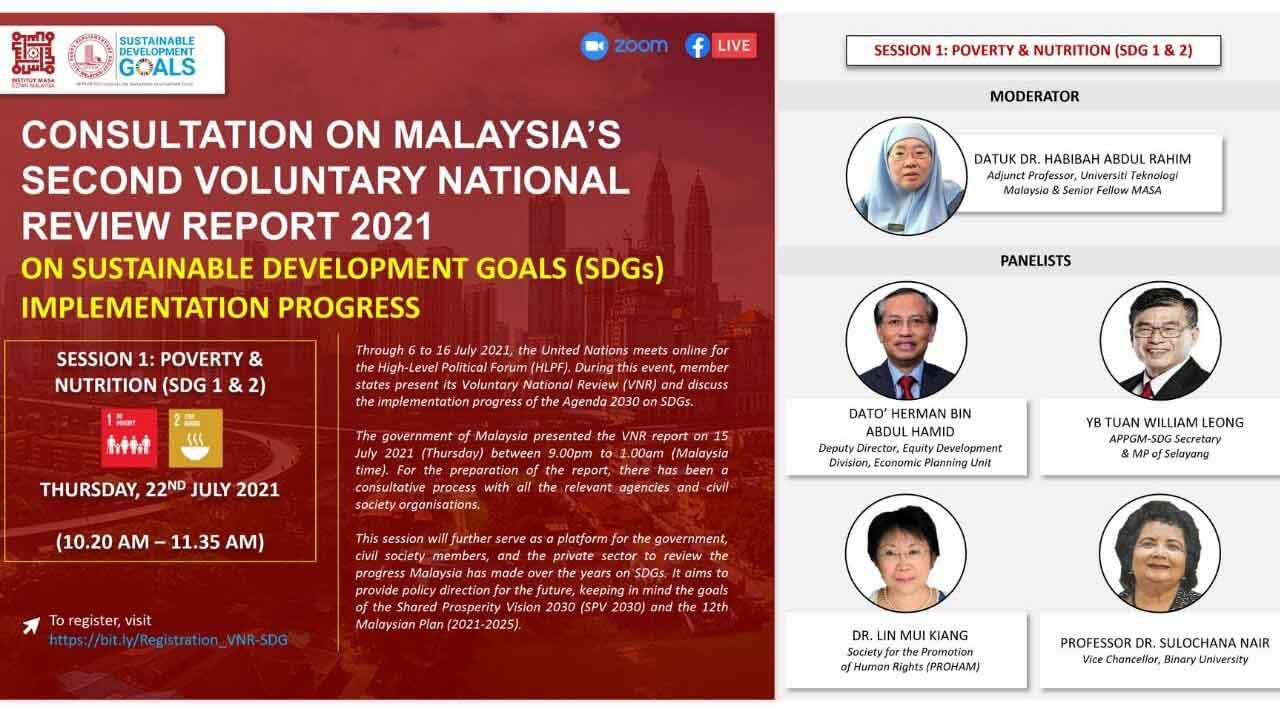 [PEMACU Intelek] Session 1 Consultation on VNRSDG Implementation