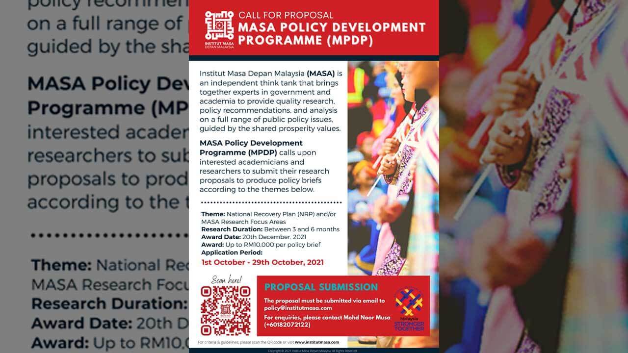  MASA  Policy Development Programme MPDP Institut Masa  