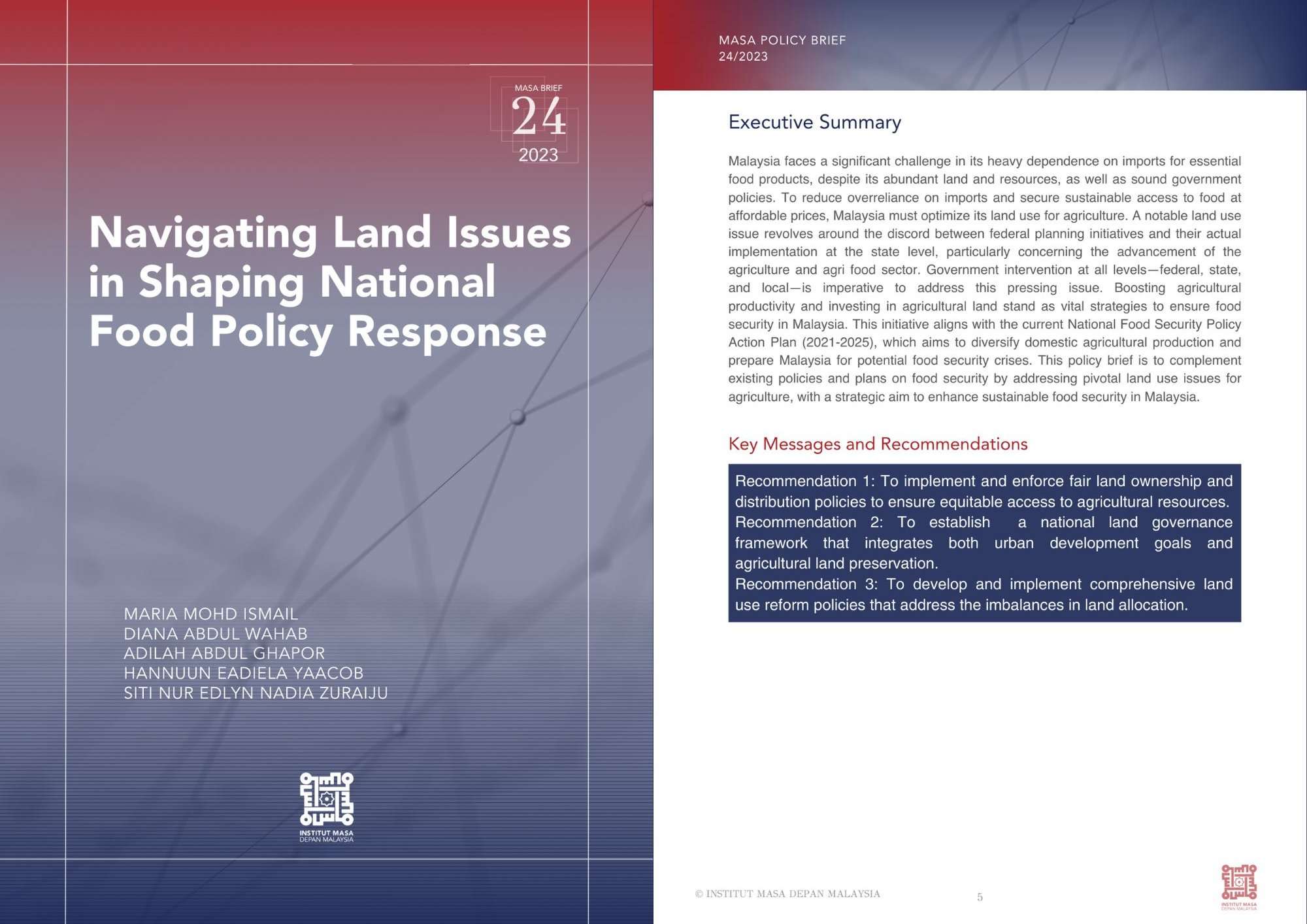 24 Navigating Land Issues in Shaping National Food Policy Response