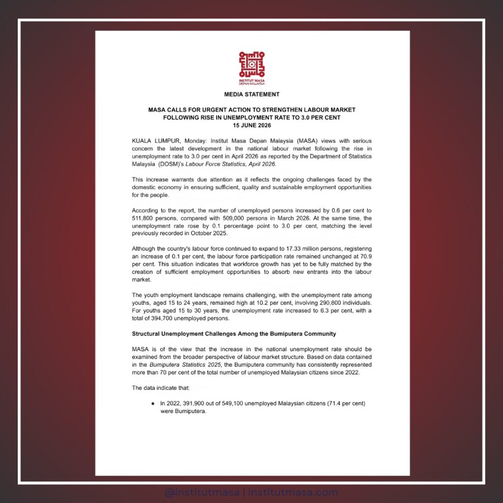 MASA Calls For Urgent Action To Strengthen Labour Market Following Rise ...